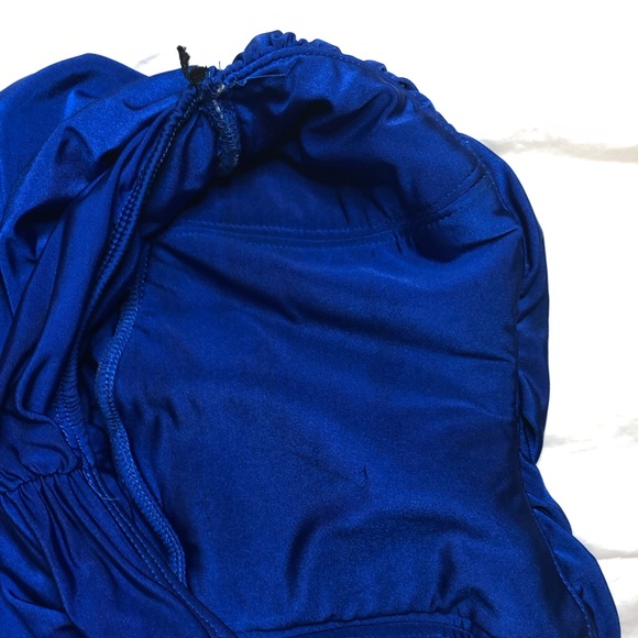 Royal blue designer dress - Picture 3 of 4